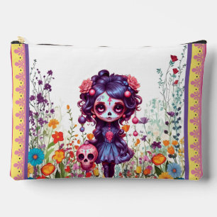 Pochette À Accessoires Cute Gothique Jardin Sugar Crâne