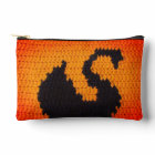 Cygne Noir Dans Le Coucher De Soleil Orange Croche