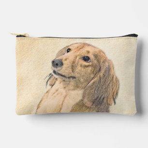 Pochette À Accessoires Dachshund Longhaerienne peinture rouge original ch