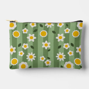 Pochette À Accessoires Daisy Green - Accessoires Floraux Pouch