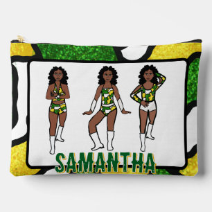 Pochette À Accessoires Danseur personnalisé camouflage vert jaune #1