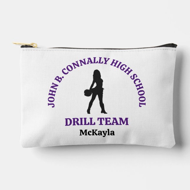 Pochette À Accessoires Danseuse de l'équipe de drill de l'école secondair (Recto)