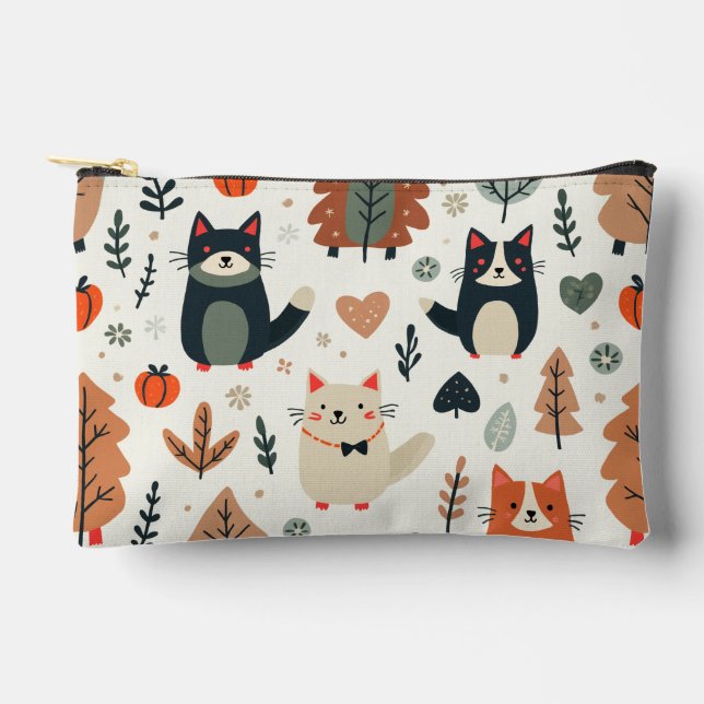 Pochette À Accessoires De mignons amis animaux (Recto)