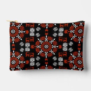 Pochette À Accessoires Décor d'origine artistique aztèque mexicaine