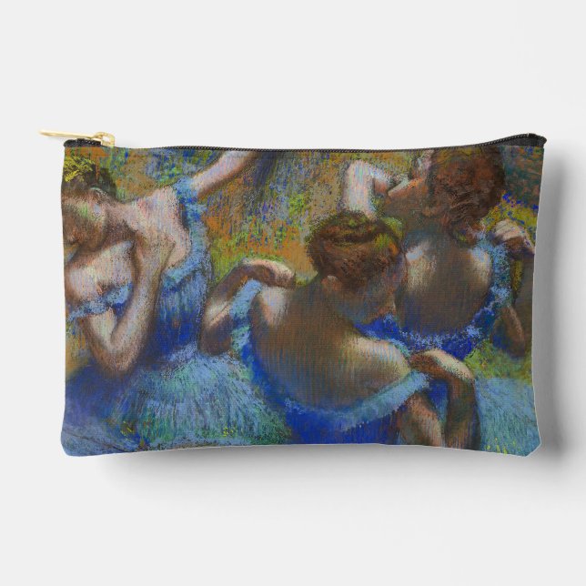 Pochette À Accessoires Degas Blue Dancers Pastel Fine Art Masterpiece (Recto)