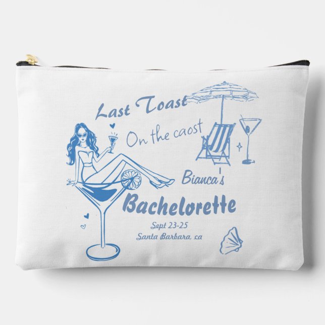 Pochette À Accessoires Dernier Toast Tiré À La Main Sur La Bachelorette C (Recto)