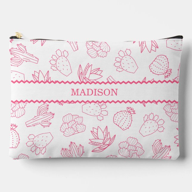 Pochette À Accessoires Dernière Fête de Fiançailles Rose Rodeo (Recto)