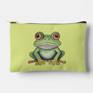 Pochette À Accessoires Dessin de grenouille au crayon de couleur