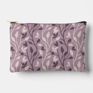 Pochette À Accessoires Douce feuille de mauve botanique Élégant Chic