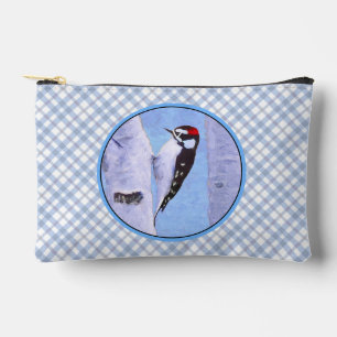 Pochette À Accessoires Downy Pic Aspen Peinture Oiseau Original