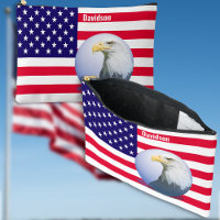 Drapeau Américain Et Aigle