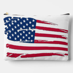 Pochette À Accessoires Drapeau américain tatoué