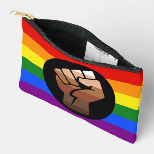 Pochette À Accessoires Drapeau de couleur des personnes queer de Slippery