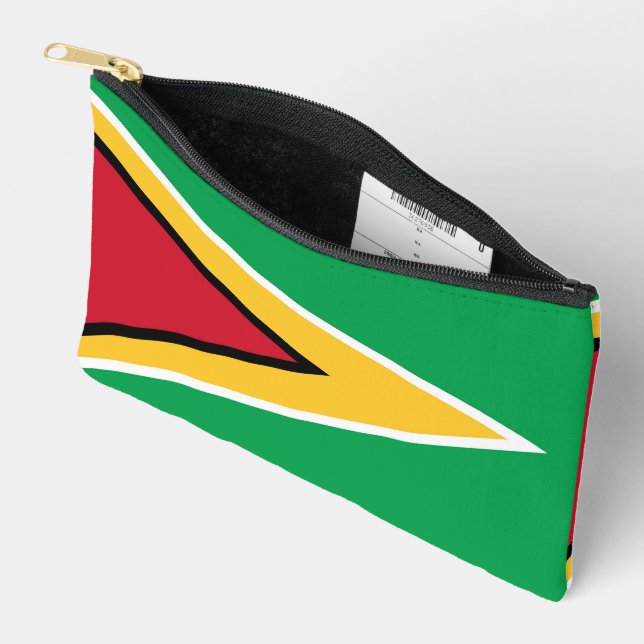 Pochette À Accessoires Drapeau de Guyana (Ouvrir)
