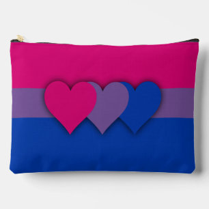 Pochette À Accessoires Drapeau de la bisexualité