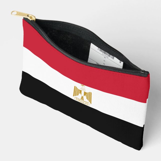 Pochette À Accessoires Drapeau de l'Égypte (Ouvrir)