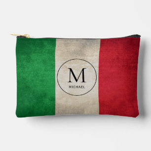 Pochette À Accessoires Drapeau italien rustique monogramme