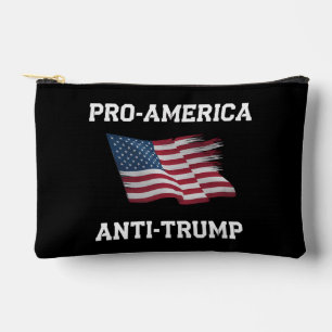 Pochette À Accessoires Drapeau USA vintage pro Amérique anti Trump