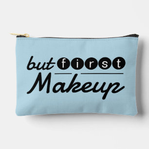 Pochette À Accessoires Drôle Fantaisiste Vintage Pastel Bleu Maquillage V