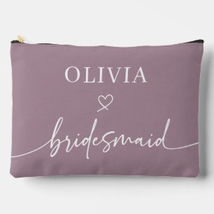Pochette À Accessoires Dusty Purple Bridesmaid Cadeau