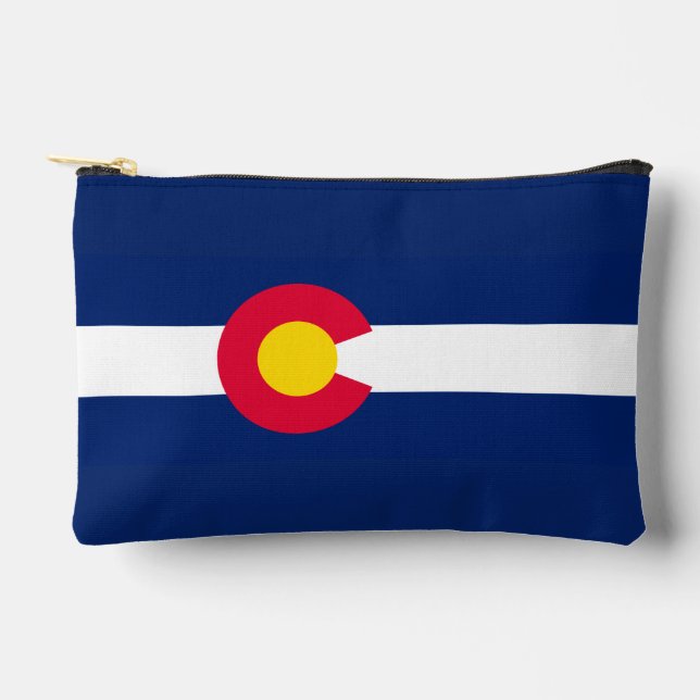 Pochette À Accessoires Dynamic Colorado State Flag Graphic on a (Recto)