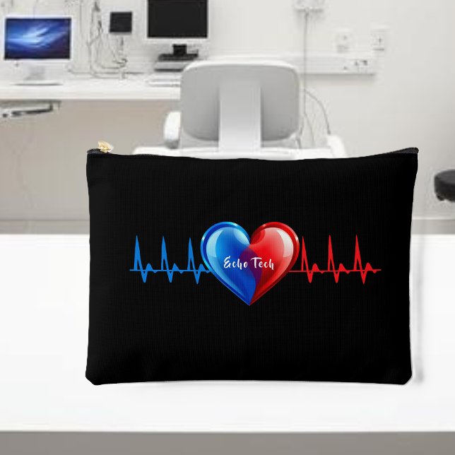 Pochette À Accessoires Écho tech - Sonographe cardiaque (Echo tech-Cardiac Sonographer Accessory Pouch)