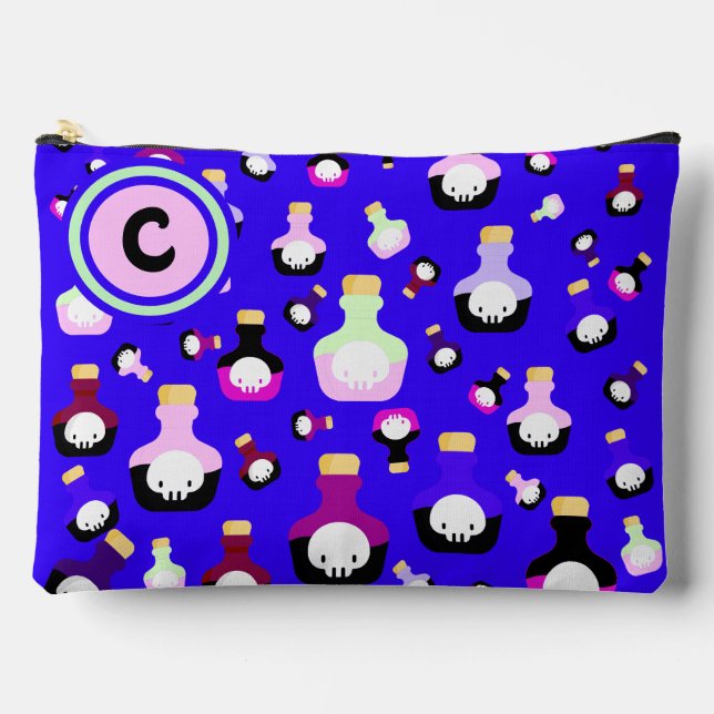 Pochette À Accessoires Éffrayant mignon Choisissez votre poison Halloween (Recto)