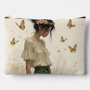 Pochette À Accessoires Élégance douce dans une danse papillon