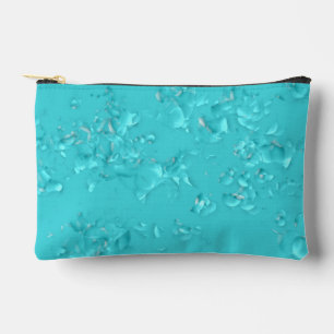 Pochette À Accessoires Elégant Art Abstrait moderne Moyen Turquoise Bleu
