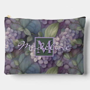 Pochette À Accessoires Elégant chic pourpre pourpre chic aquarelle fleuri