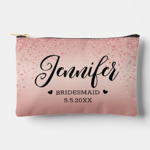 Pochette À Accessoires élégant demoiselle d'honneur personnalisé paillett