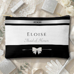 Pochette À Accessoires Elegant Maid of Honor Gift | Luxury Wedding Makeup
