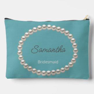 Pochette À Accessoires Elégant Pearl Fête des mariées bleu