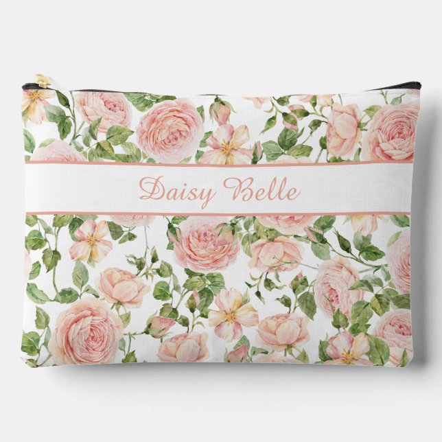 Pochette À Accessoires Elégant Rose Garden (Recto)