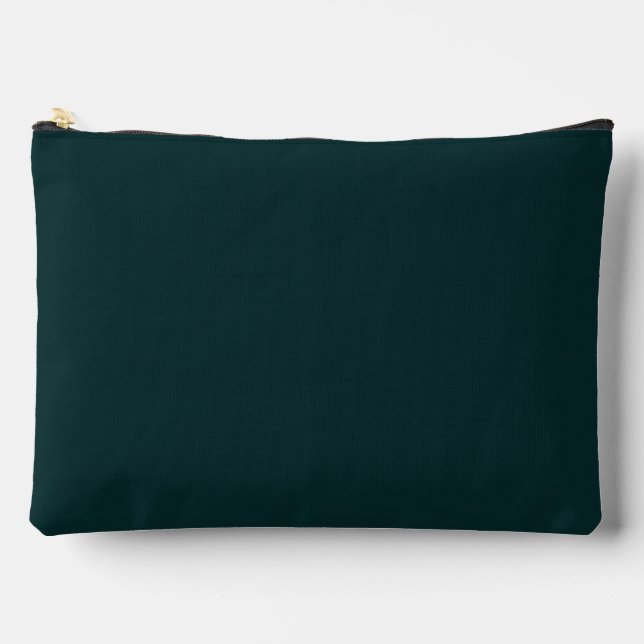 Pochette À Accessoires élégant vert foncé (Recto)