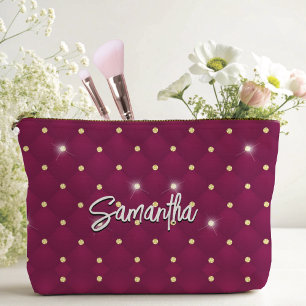 Pochette À Accessoires Élégante gouttes en argent rouge fausse parties sc