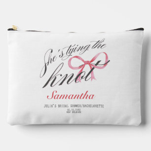 Pochette À Accessoires Elle Noue le Nœud Papillon Coquette Enterrement de