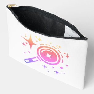 Pochette À Accessoires emblème AI Twinkle étoiles, phare de l'ère numériq