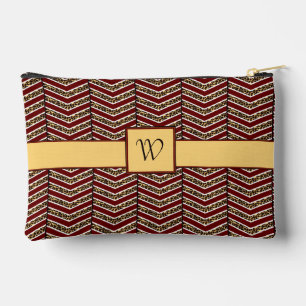 Pochette À Accessoires Empreinte de léopard Chevron