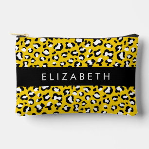 Pochette À Accessoires Empreinte de léopard, Spots, Leopard Jaune, Votre 