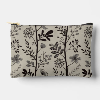 Pochette À Accessoires Enchanted Vertical Garden Reverie XL black beige