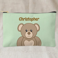 Enfants ours en peluche mignon ajoutez un nom marr