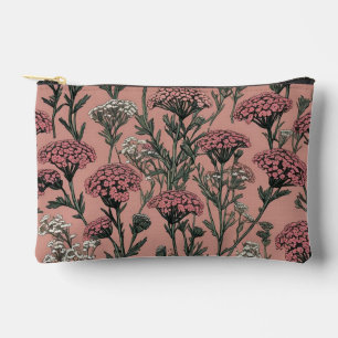 Pochette À Accessoires Eve du désert d'Achillea motif Rose profond