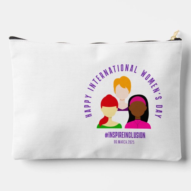 Pochette À Accessoires Faces élégantes à la Journée internationale de la  (Verso)