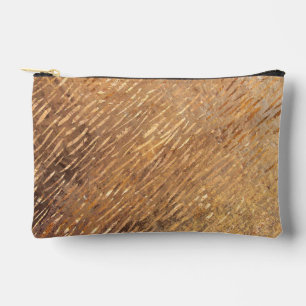 Pochette À Accessoires Faux Golden Strokes