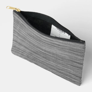 Pochette À Accessoires Faux Grey Fabric Moderne
