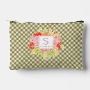 Pochette À Accessoires Fern vert printemps classique En vichy Motif chèqu