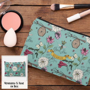 Pochette À Accessoires Fête des Mères Reine Abeille Turquoise Meilleure M