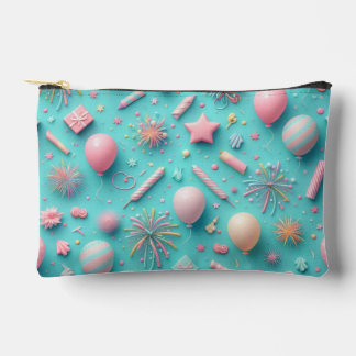 Pochette À Accessoires Fête en bleu