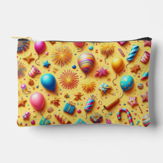 Pochette À Accessoires Fête en Jaune